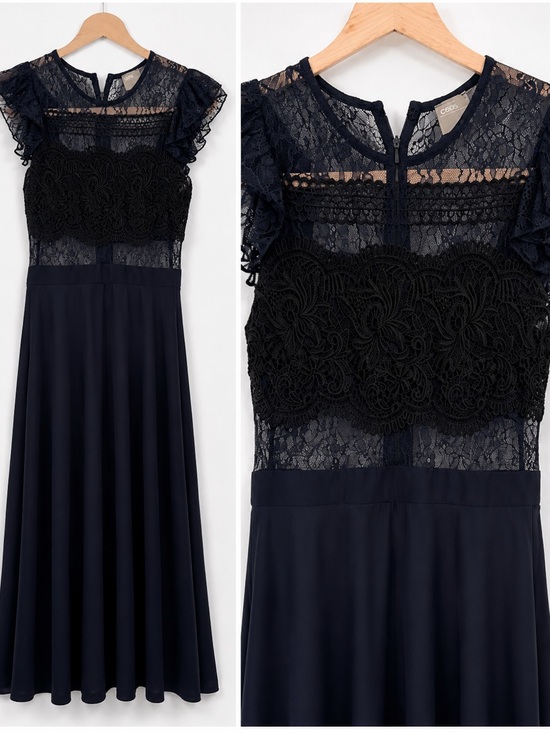 ASOS Petite Dresses & Skirts - ASOS Petite Navy and Black Lace Maxi Dress